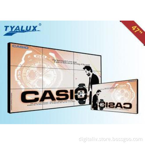 Indoor 47" Large CCTV Video Wall LCD Digital Signage Displa
